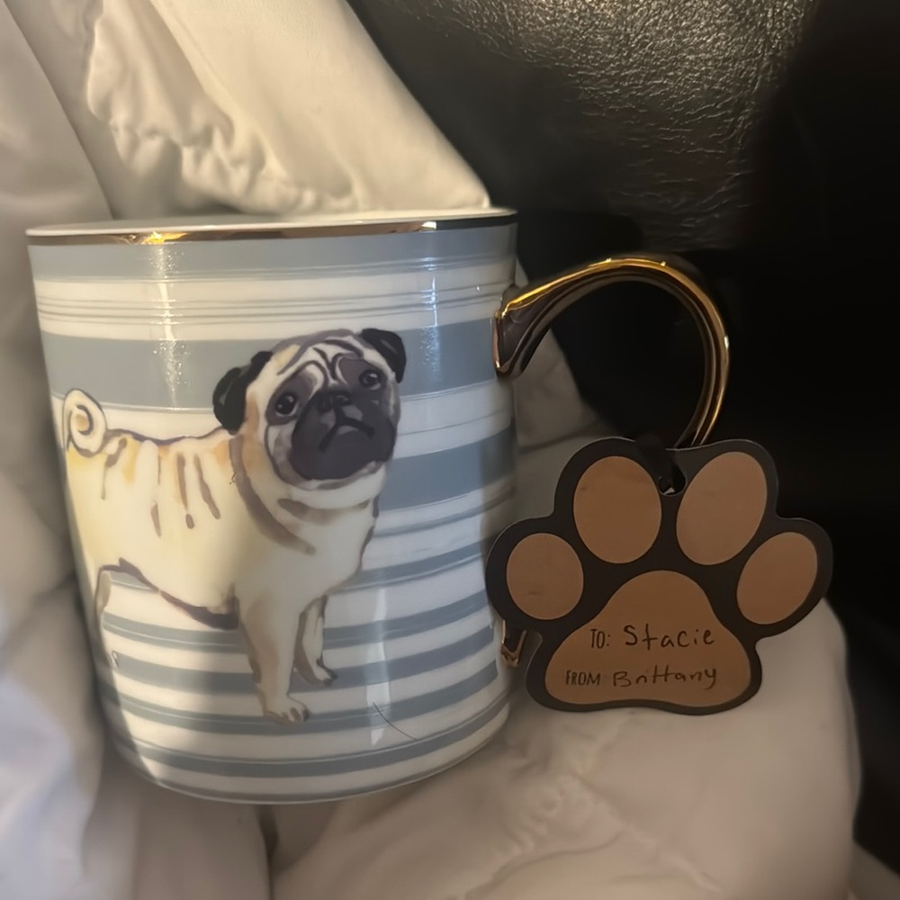 Strawberry Street Pug Mug New